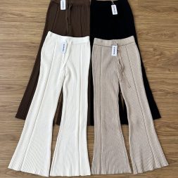 Funy Knit Cutbray Pants